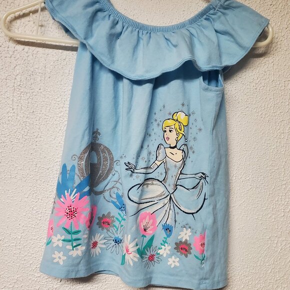 Disney Childrens Blue T-Shirt - Cinderella - Size 6X - Picture 1 of 4